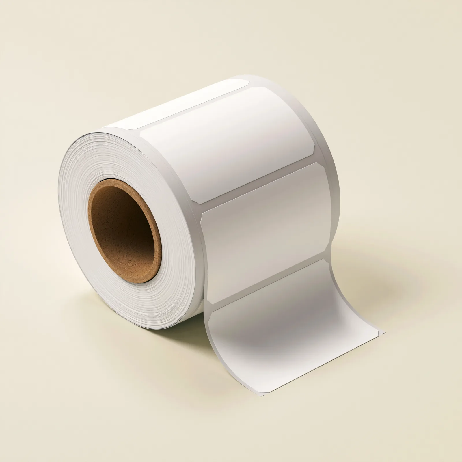 Roll of blank 4x6 white thermal shipping labels